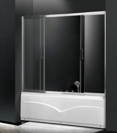 Шторка на ванну (прозрачное стекло) Aulica, 1600/1800 фото