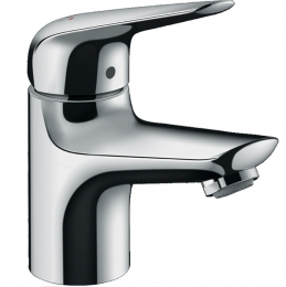 Смеситель Hansgrohe Novus 70 мм для раковины однорычажный со сливным гарнитуром, хром фото