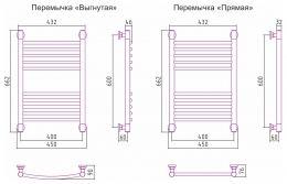 Сунержа Полотенцесушитель водяной Богема+ 600х400, прямая фото 3