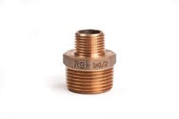 Ниппель редукционный бронзовый РЕХАУ AURLINE, R1" x R1/2", RX+ фото