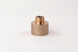 Переходник круглый бронзовый РЕХАУ AURLINE, R1/2" x Rp1" ВН, RX+ фото