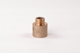 Переходник круглый бронзовый РЕХАУ AURLINE, R3/8" x Rp1/2" ВН, RX+ фото