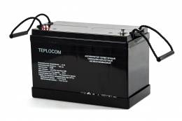 Аккумулятор герметичный свинцово-кислотный TEPLOCOM 100 Ач фото 2