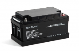 Аккумулятор герметичный свинцово-кислотный TEPLOCOM 65 Ач фото
