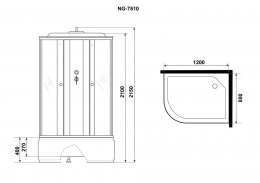 Душевая кабина Niagara Eco NG-7510-14R фото 3