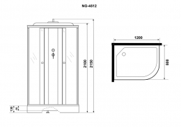 Душевая кабина Niagara Eco NG-4512-14R фото 3