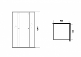 Душевой ограждение Niagara Eco NG-1009-14QT фото 3
