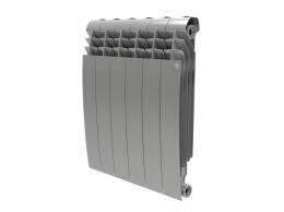 Радиатор биметаллический Royal Thermo BiLiner Silver Satin 500 - 4 секц. фото