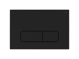 Комплект инсталляции РЕХАУ NOVAFLOW с панелью смыва NOVA ELLIPSE 001 с овальн. клавишами, черный  матовый фото 2