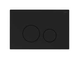 Комплект инсталляции РЕХАУ NOVAFLOW с панелью смыва NOVA ORB 001 с кругл. клавишами, черный матовый фото 2