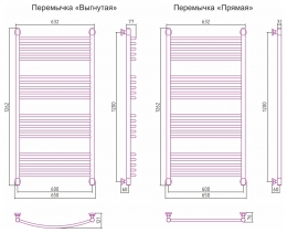 Сунержа Полотенцесушитель водяной Богема+ 1200х600, прямая фото 3