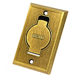 Beam Electrolux Пневморозетка настенная металлическая BEAM (латунь) фото