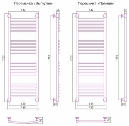 Сунержа Полотенцесушитель водяной Богема+ 1200х400, прямая фото 3