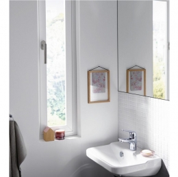 Смеситель Hansgrohe Novus 70 мм для раковины однорычажный со сливным гарнитуром, хром фото 3