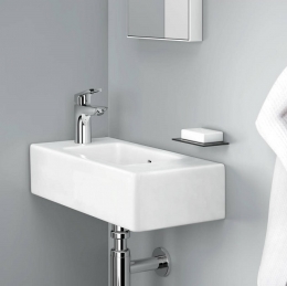 Смеситель Hansgrohe Logis Loop для раковины со средним изливом и сливным гарнитуром, хром фото 2