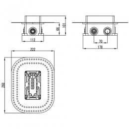 Ravak Базовый комплект для смесителя скрытого монтажа, R-box multi, RB 071.50 фото 2