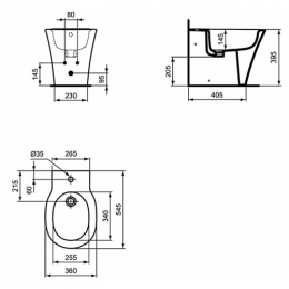 Ideal Standard CONNECT AIR Напольное биде фото 2