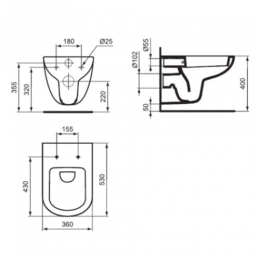 Ideal Standard Tempo Подвесной унитаз фото 2
