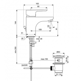 Ideal Standard Ceraplan III Grande Смеситель для раковины фото 2