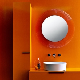 Laufen Kartell Зеркало (780x780мм), цвет оранжевый фото 3