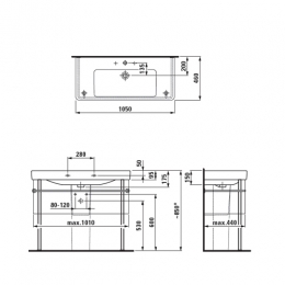 Laufen Pro S раковина 105*46 фото 2