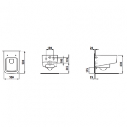 Laufen Pro S подвесной унитаз 530*360 RIMLESS фото 2