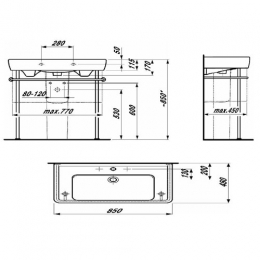 Laufen Раковина 850х480 мм Pro A фото 2