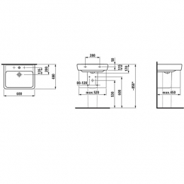 Laufen Раковина 600х480 мм Pro A фото 2