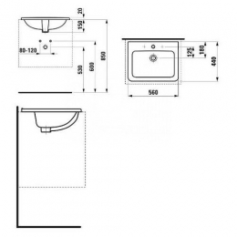 Laufen Pro раковина на столешницу фото 2