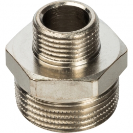Stout Ниппель переходной НН никелированный 3/4"X3/8" фото