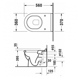 Duravit Starck 3 унитаз напольный под скрытый бачок фото 2