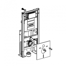 Geberit Duofix UP320 инсталляция самонесущая для подвесного унитаза, для клавиш Sigma, H112 фото 3