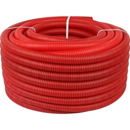 Stout Труба гофрированная ПНД, цвет красный, с наружным диаметром 32 для труб диаметром 25 мм фото