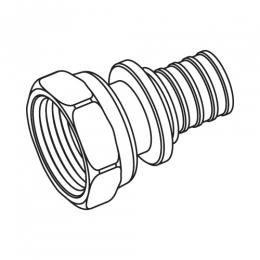 Rehau Переходник RAUTITAN RX с накидной гайкой, 16-G 1/2" фото