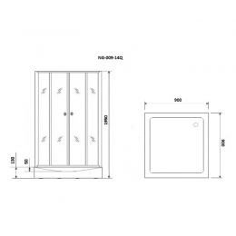Душевой уголок Niagara Eco NG-009-14QT с поддоном фото 4