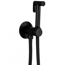 Смеситель с гигиеническим душем Frap H05 черный F7505-6 фото