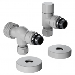 Набор термостатический осевой Royal Thermo Design Pro 15мм М30х1,5 (Белый) фото