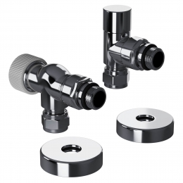 Набор термостатический осевой Royal Thermo Design Pro 15мм М30х1,5 (Хром) фото