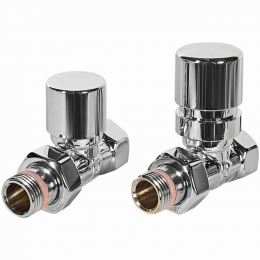 Комплект клапанов термостатических STOUT Design хром, прямой 1/2 фото