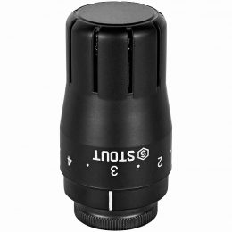 Комплект клапанов термостатических STOUT Design черный, прямой 1/2 фото 2