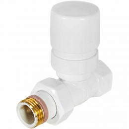 Клапан термостатический STOUT Design белый, прямой 1/2 фото