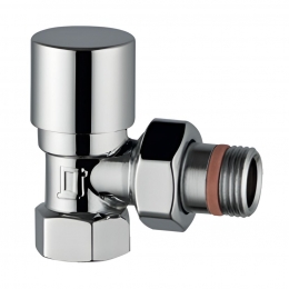 Клапан запорно-балансировочный STOUT Design хром, угловой 1/2 фото