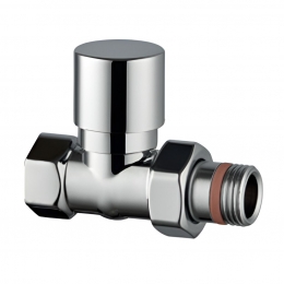 Клапан запорно-балансировочный STOUT Design хром, прямой 1/2 фото