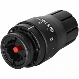 Головка термостатическая STOUT Design черная, жидкостная M30x1,5 фото 2