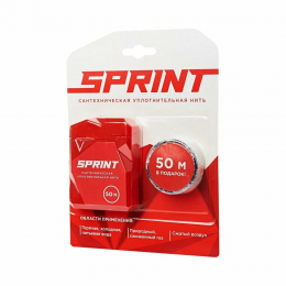 Нить уплотнительная  "SPRINT" 50 м (+ 50 м катушка), блистер фото