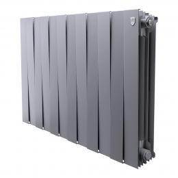 Радиатор биметаллический Royal Thermo PianoForte Silver Satin 500 - 12 секц. фото