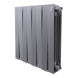 Радиатор биметаллический Royal Thermo PianoForte Silver Satin 500 - 8 секц. фото