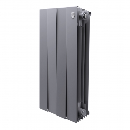 Радиатор биметаллический Royal Thermo PianoForte Silver Satin 500 - 4 секц. фото