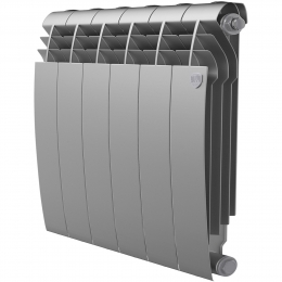 Радиатор биметаллический Royal Thermo BiLiner Silver Satin 500 - 6 секц. фото