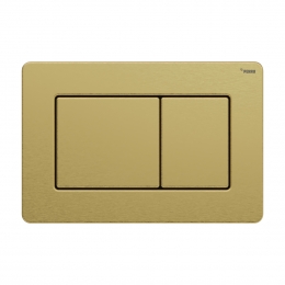 Панель смыва РЕХАУ NOVA PUBLIC антивандальная с прямоугольными клавишами с покрытием против отпечатков пальцев, нержавеющая сталь, брашированное циркониевое золото, матовый фото